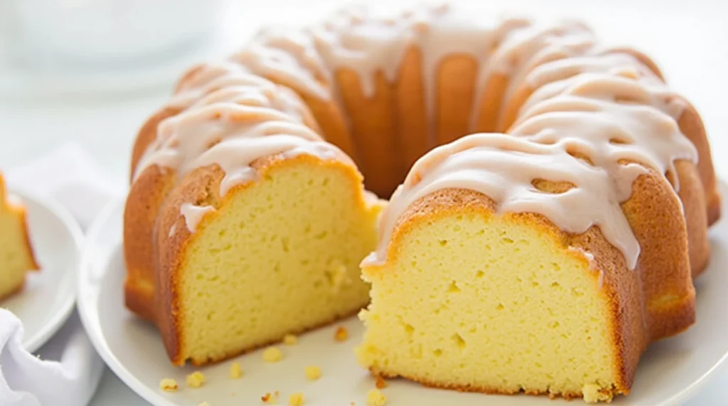 Crispy sour cream pound cake recipe