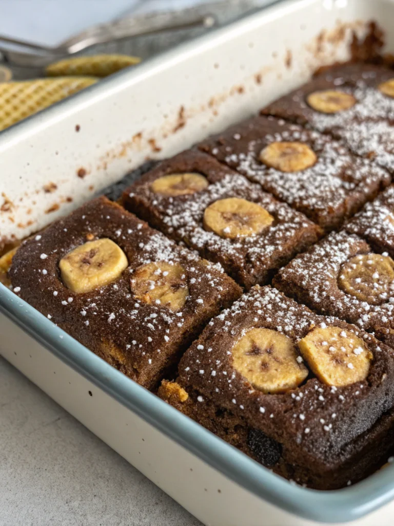 banana bread brownies
