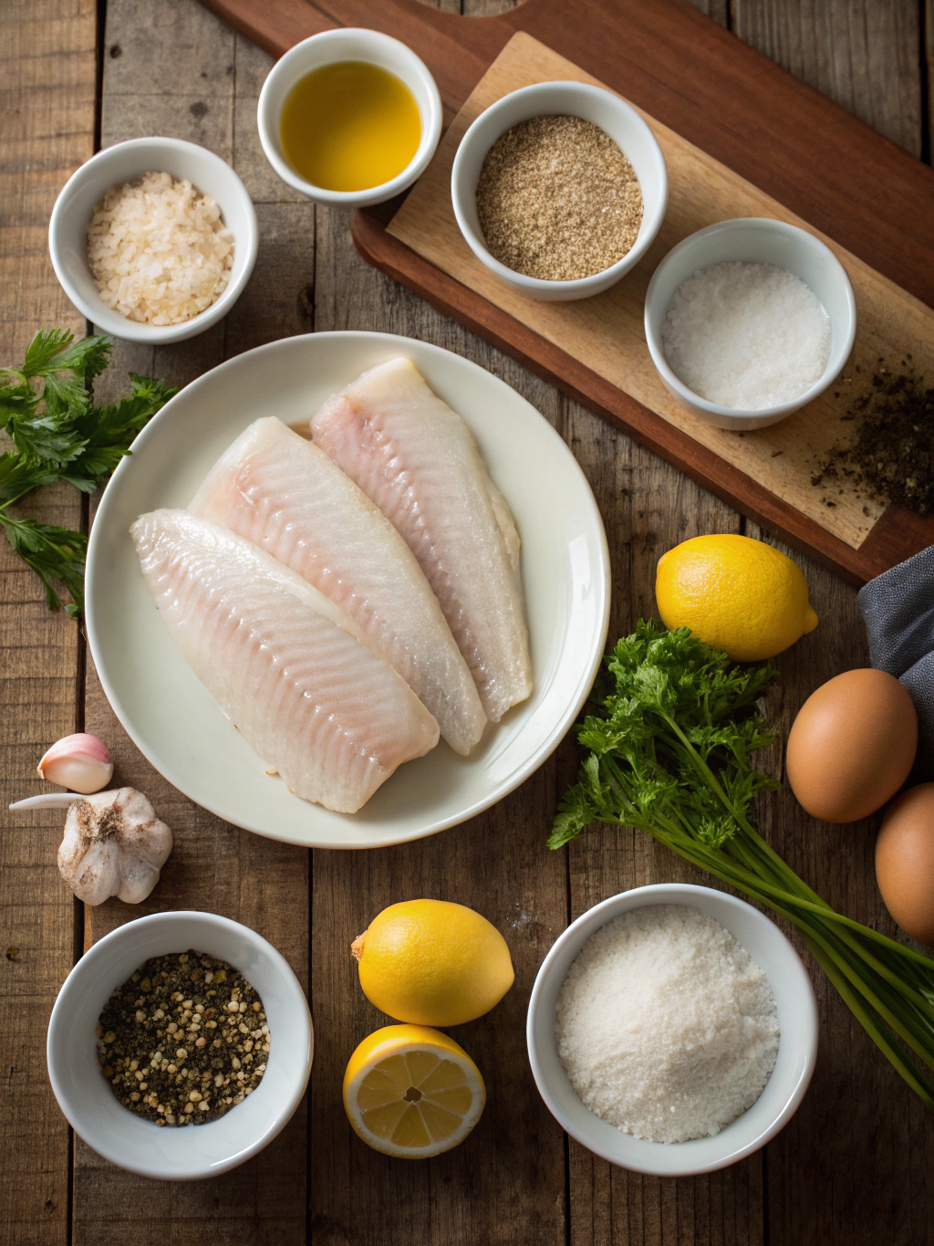 Ingredients for rock fish recipe