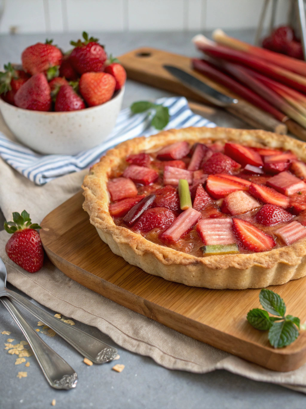 strawberry rhubarb pie recipe