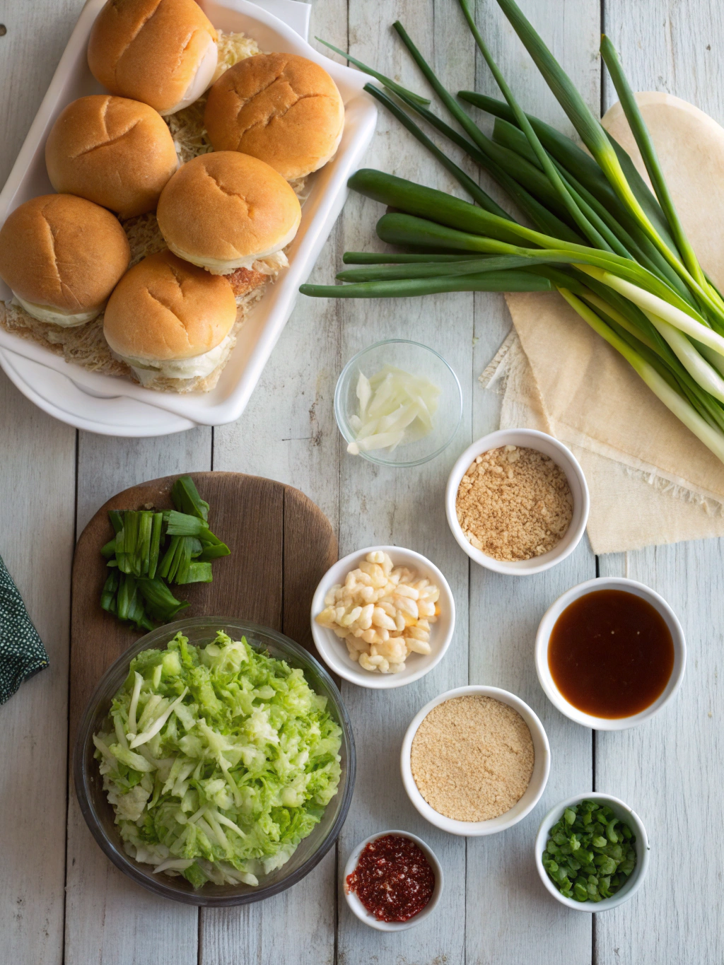 Ingredients for Bang Bang Chicken Sliders