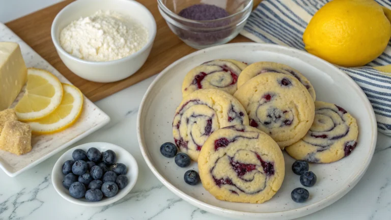 Blueberry Cheesecake Swirl Cookies