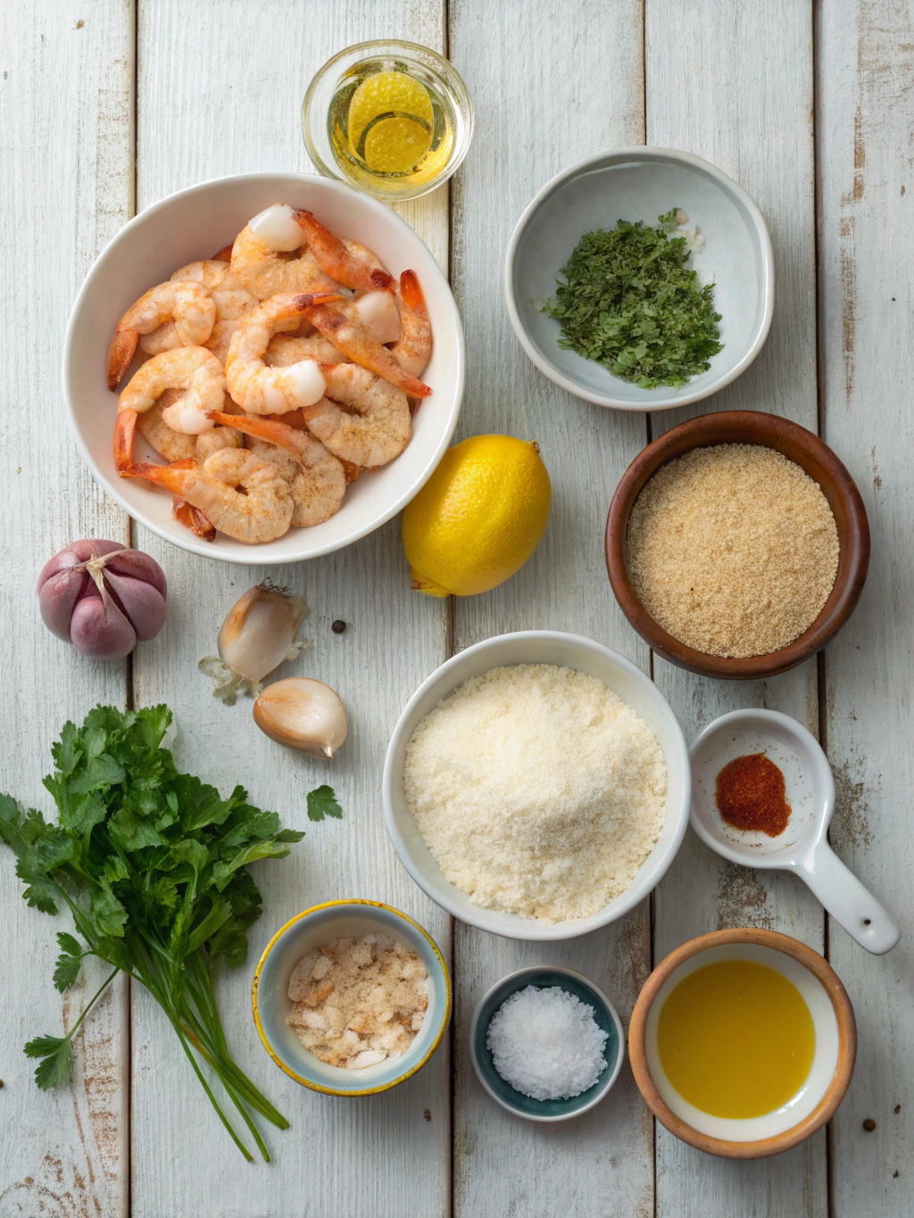 Ingredients for Crispy Baked Shrimp