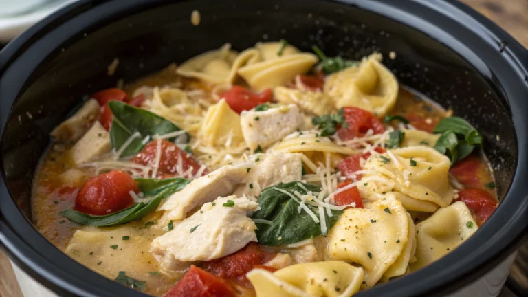 Crockpot Chicken Tortellini