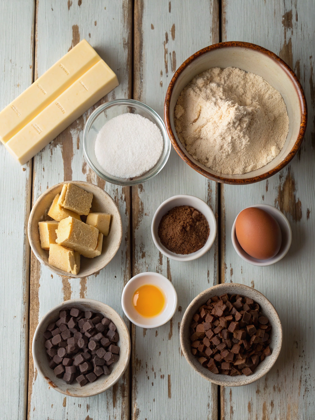 Ingredients for Fudgy Chewy Browkies (Brookies)