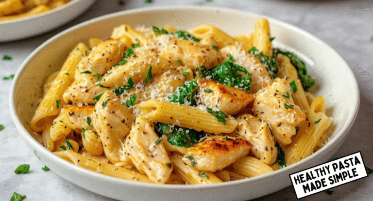 Garlic Parmesan Chicken Pasta Recipe