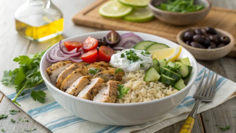 Healthy & Delicious Chicken Gyro Bowls