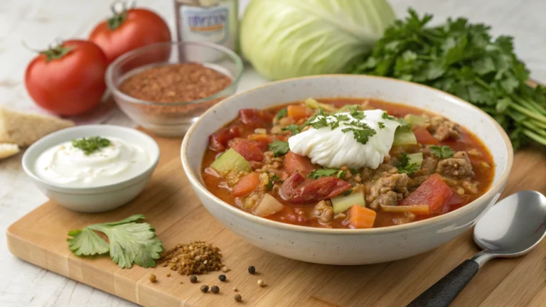 Hearty and Easy Cabbage Roll Soup Recipe