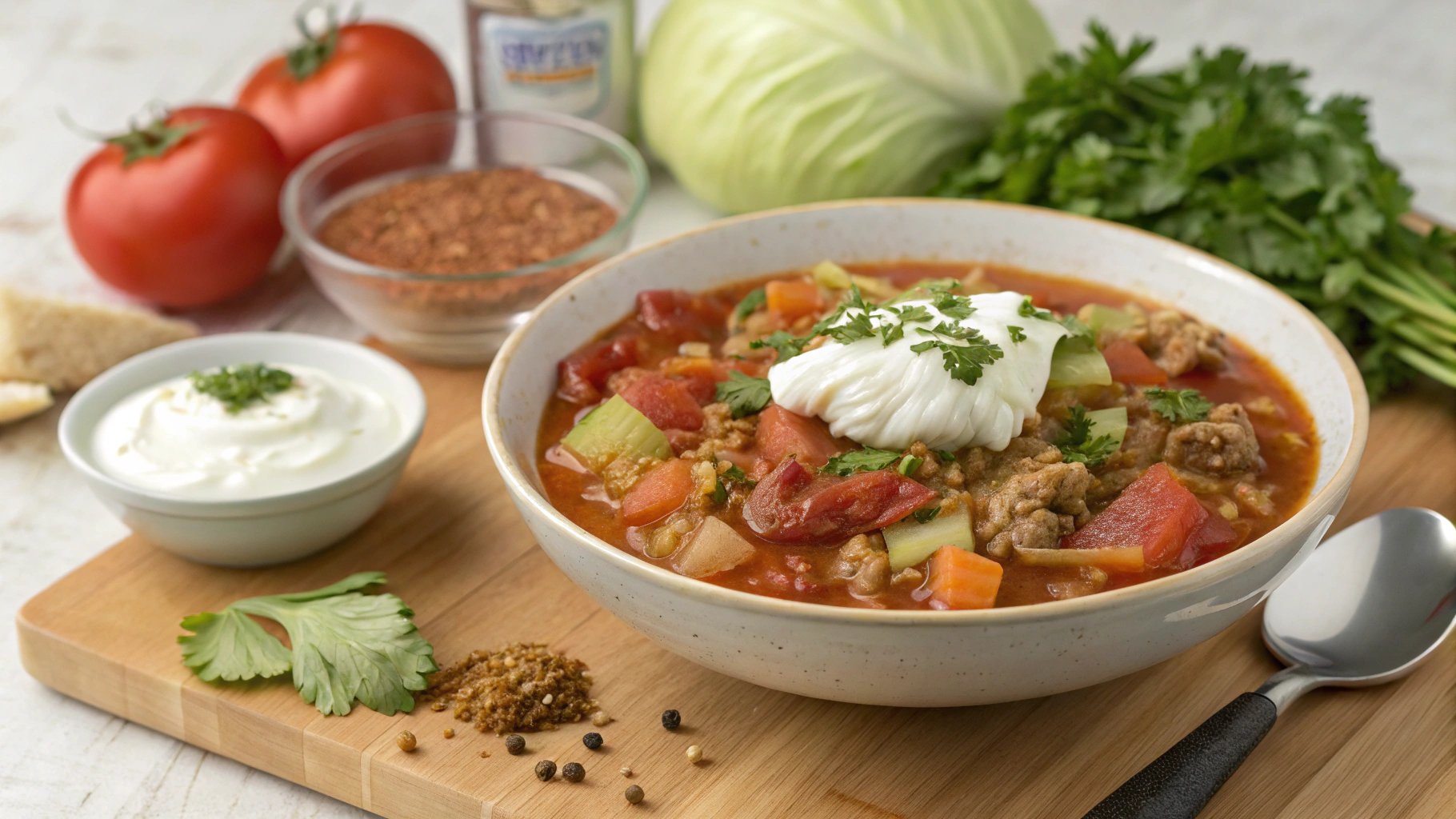 Hearty and Easy Cabbage Roll Soup Recipe