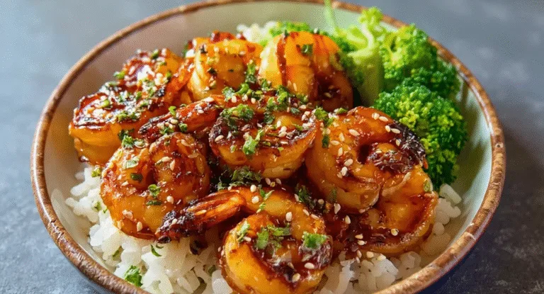 Honey Garlic Shrimp Bowls