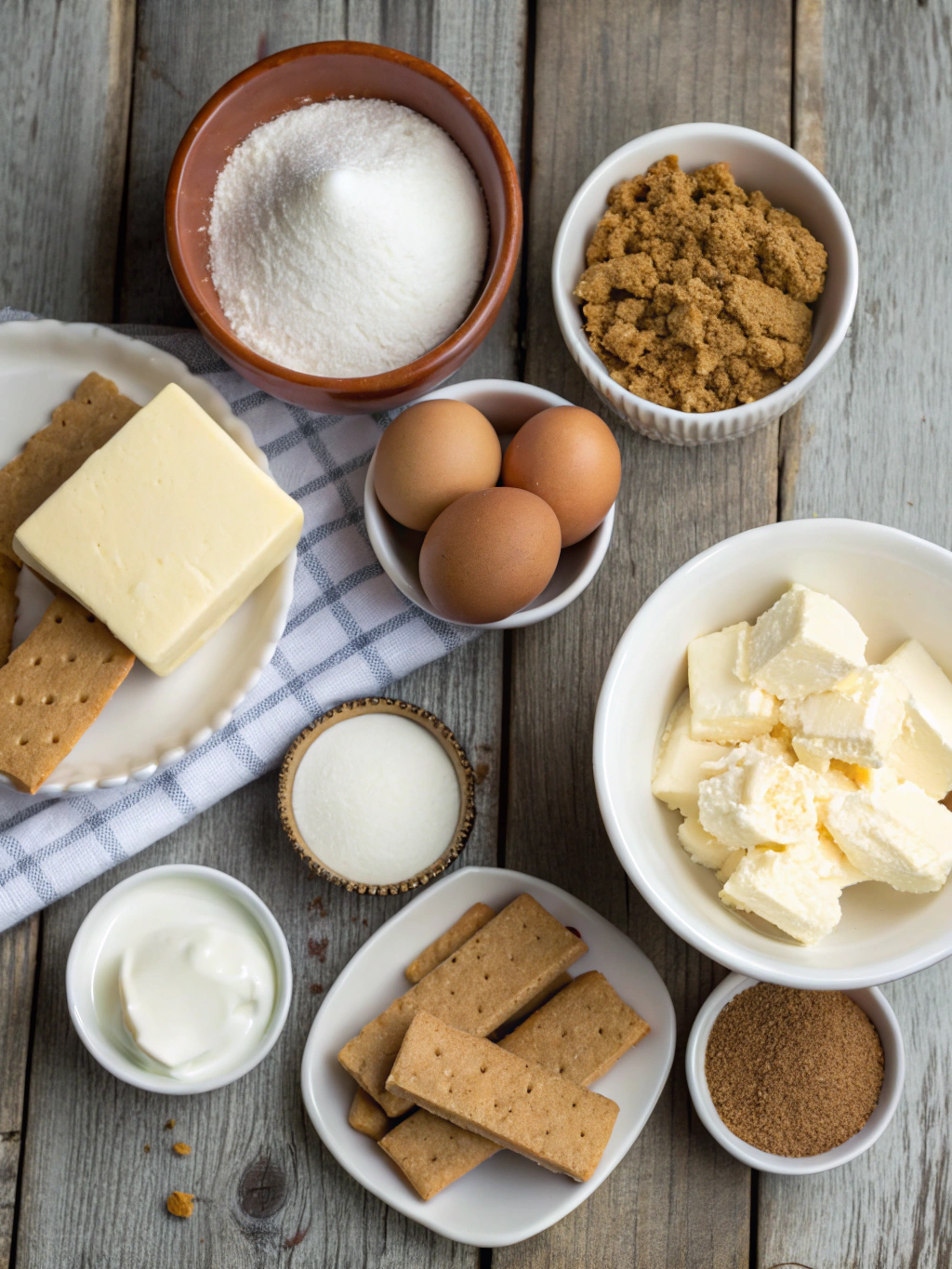 Ingredients for Loaded Butterscotch Cheesecake