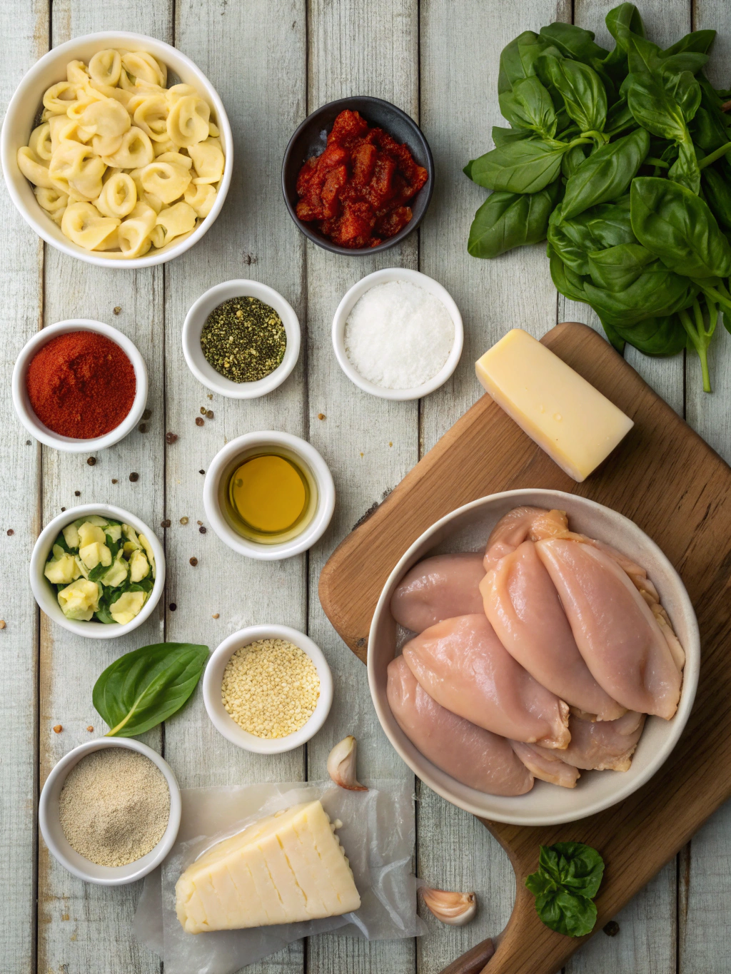 Ingredients for Marry Me Chicken Tortellini