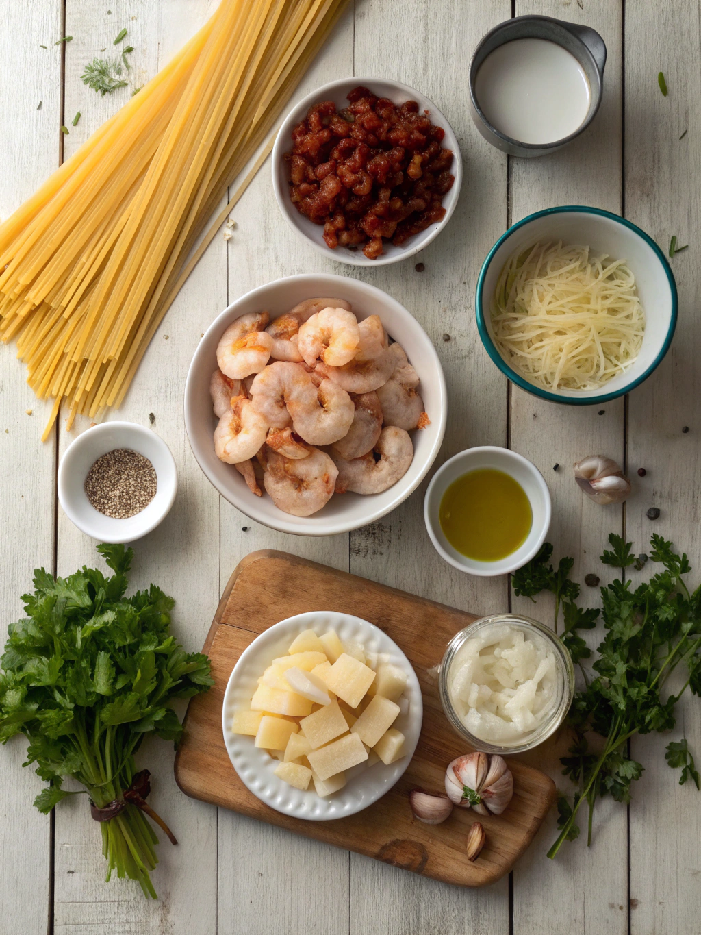 Ingredients for Marry Me Shrimp Pasta
