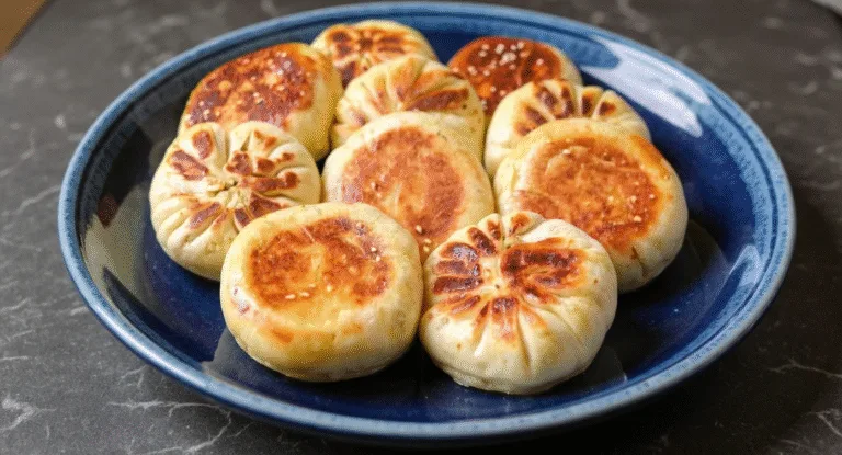 Pan-Fried Cabbage and Noodle Buns