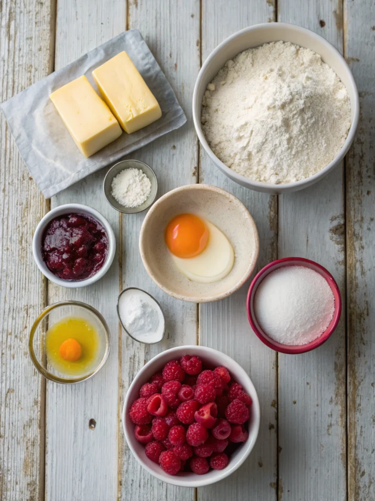 Raspberry Swirl Cookies-ingredients