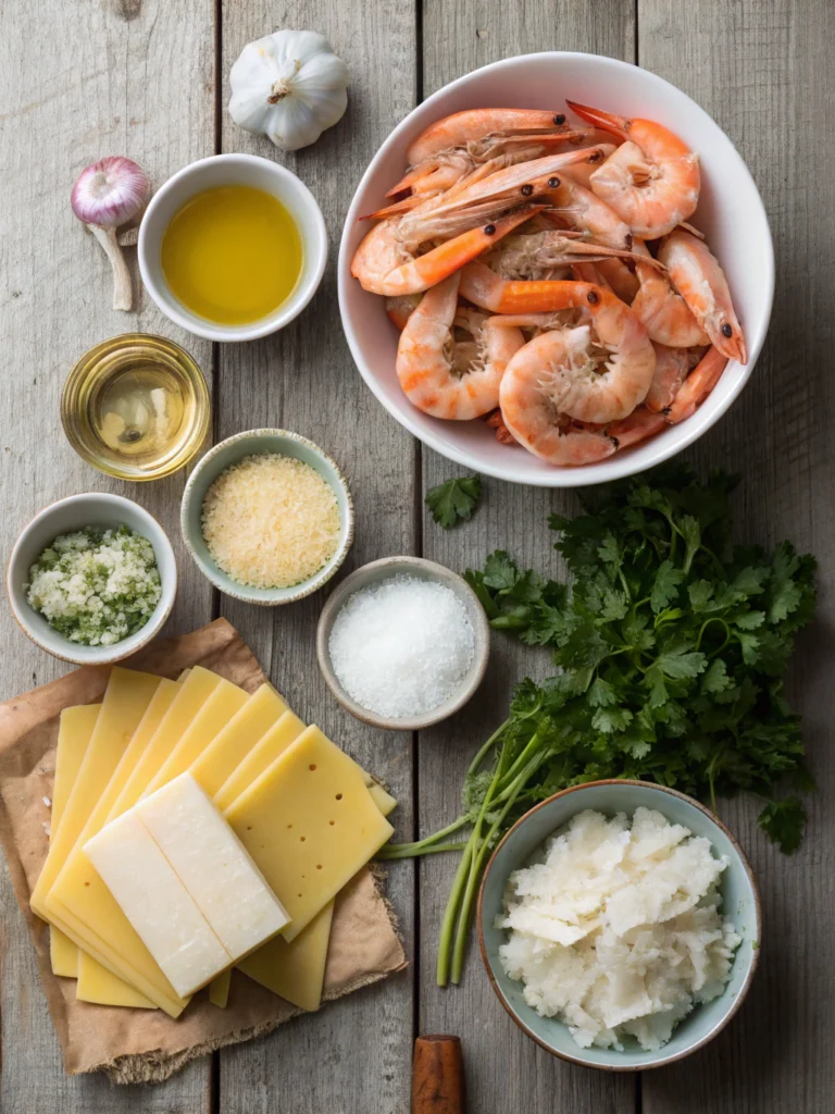 Seafood Lasagna with Shrimp & Crab-ingredients