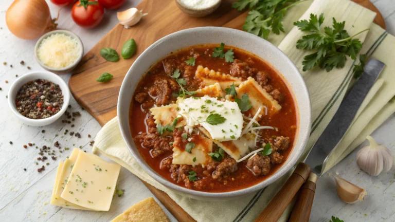 Slow Cooker Lasagna Soup