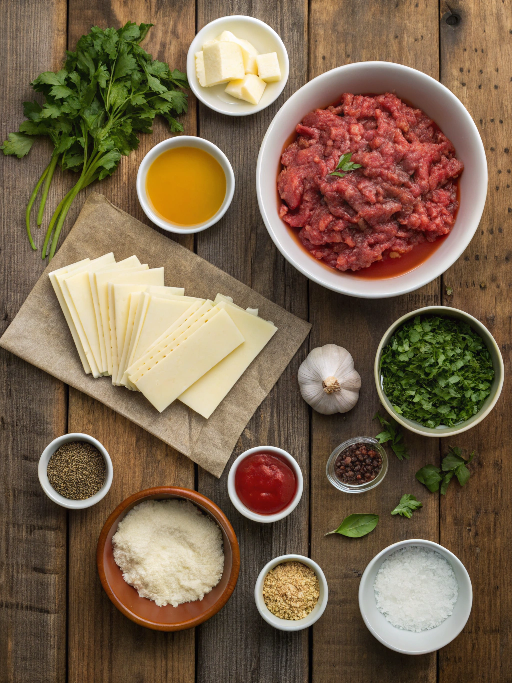 Ingredients for Slow Cooker Lasagna Soup