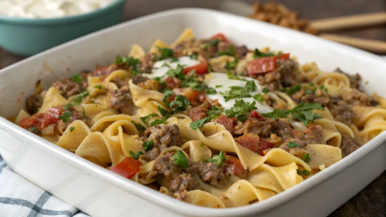 Sour Cream Beef Noodle Casserole