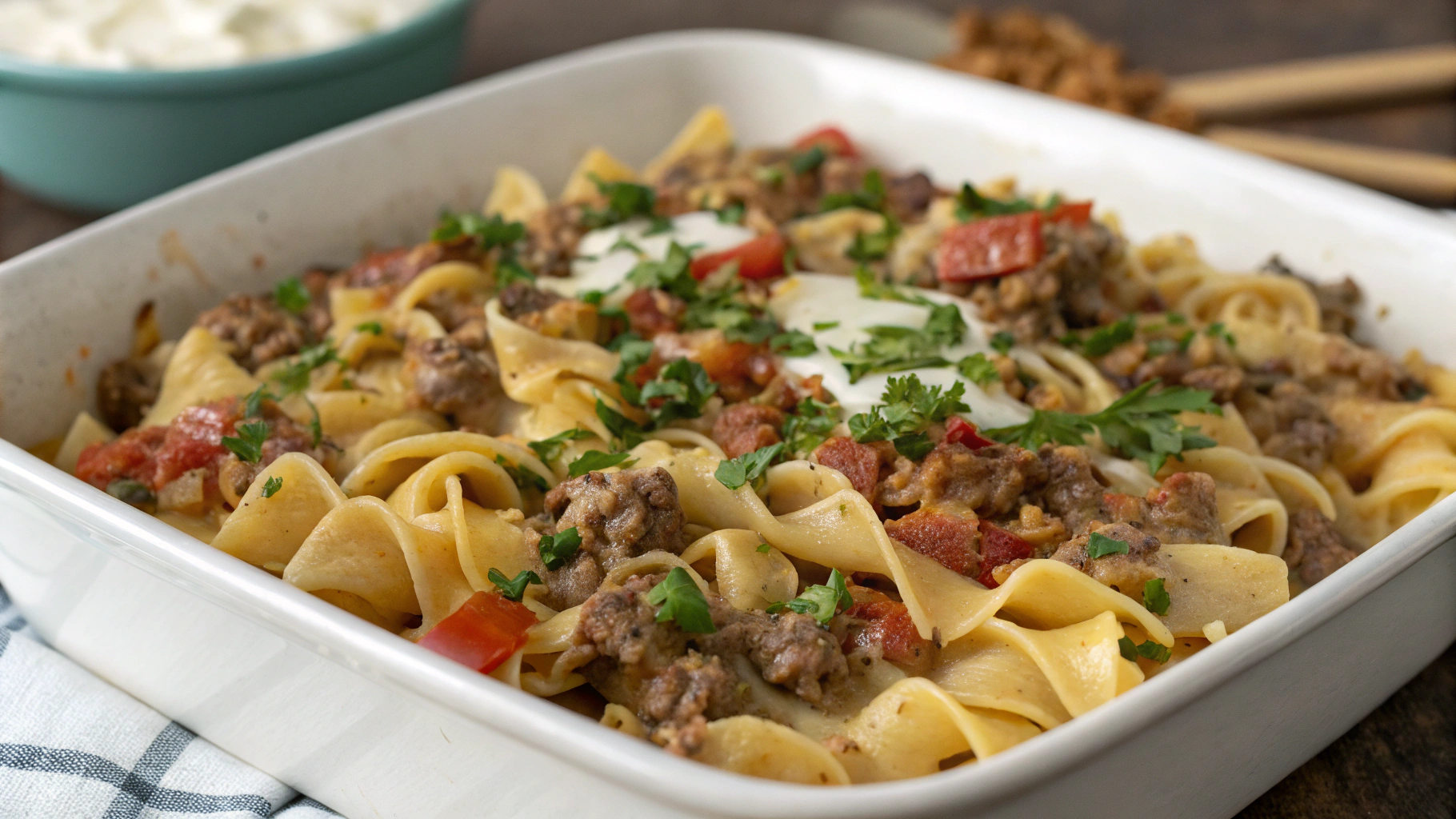 Sour Cream Beef Noodle Casserole