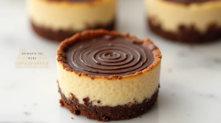 Brownie Bottom Mini Cheesecakes