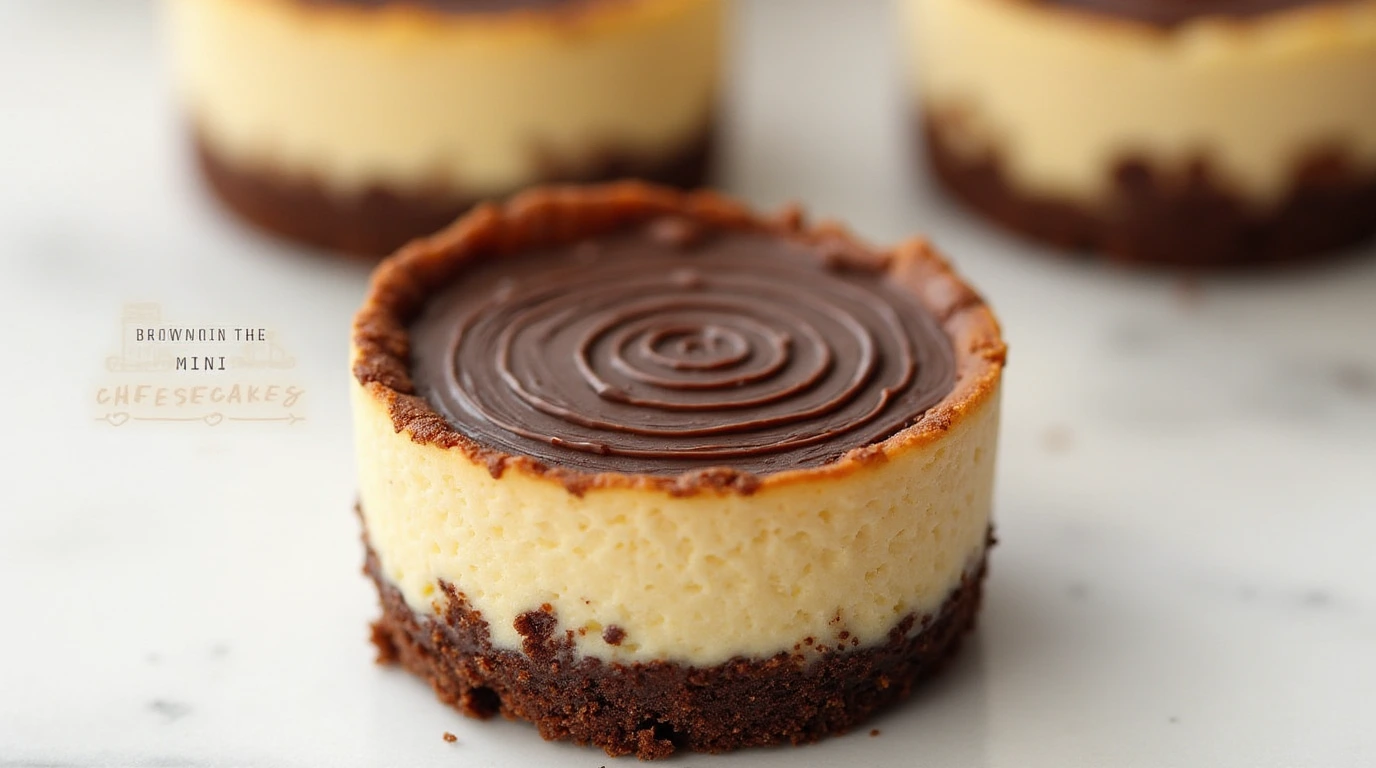 Brownie Bottom Mini Cheesecakes