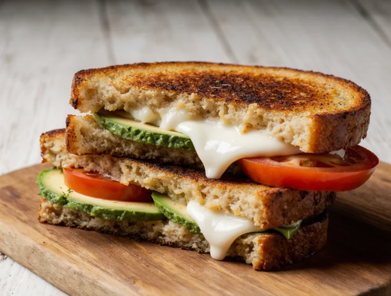 Avocado Mozzarella Tomato Grilled Cheese