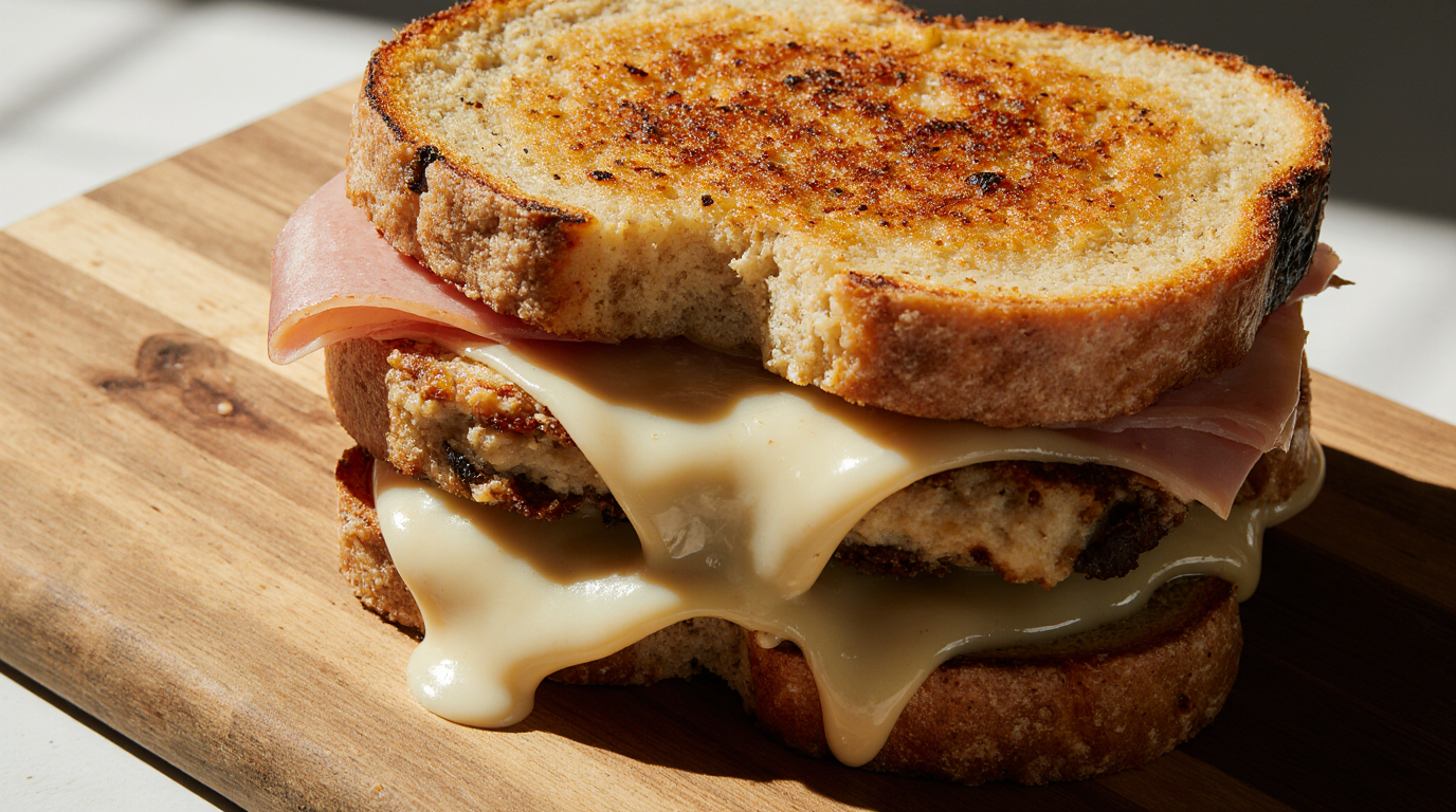 Cheesy Chicken Cordon Bleu Sandwich