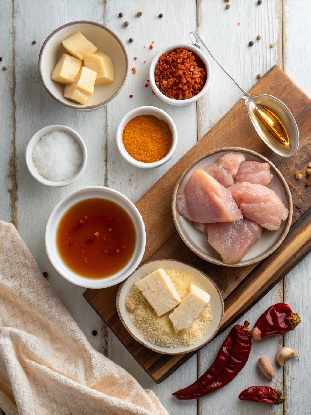 Ingredients for Baked Crunchy Hot Honey Chicken Recipe