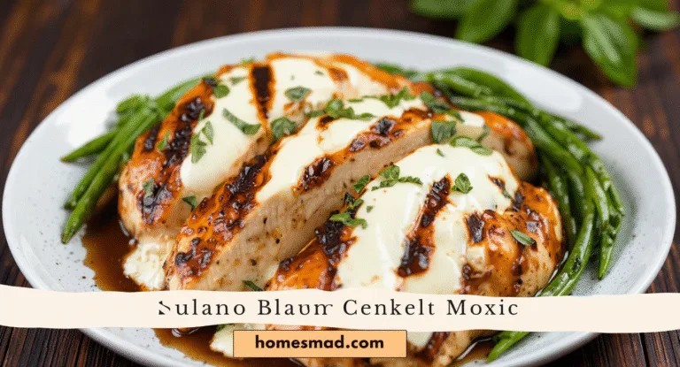 Balsamic Baked Chicken Breast with Mozzarella Cheese | Keto Gourmet Dinner Recipe