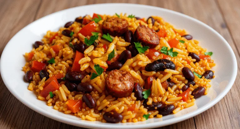 Black Beans and Rice with Sausage