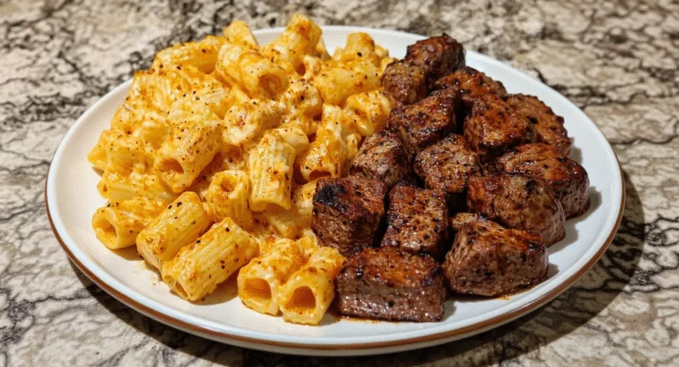 Cajun Steak Cheesy Rigatoni Parmesan Recipe