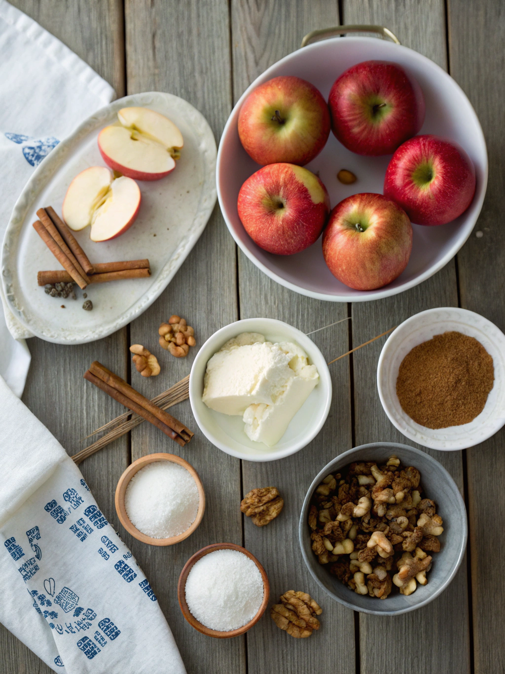 Ingredients for Cheesecake Stuffed Baked Apples