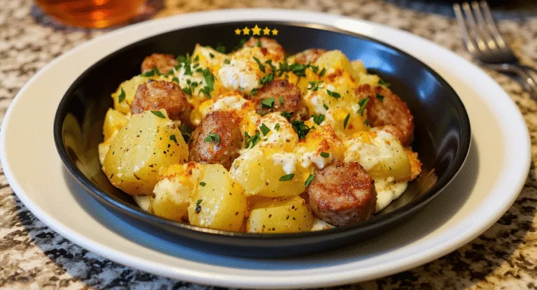 Cheesy Ranch Potatoes And Sausage
