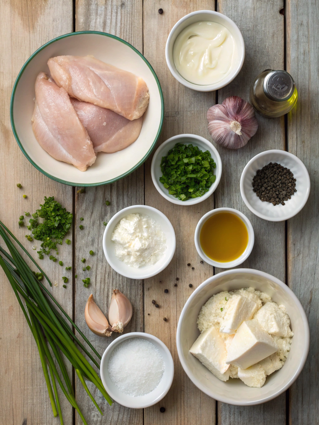 Ingredients for Chicken breast cream cheese