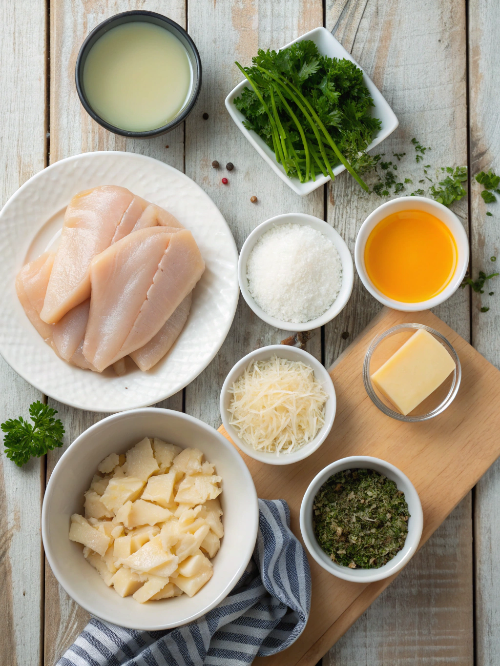 Ingredients for Cream Cheese Chicken Bake