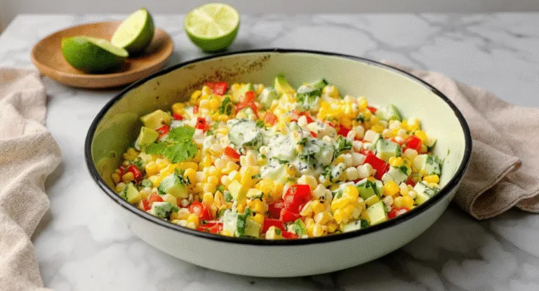 Creamy Avocado Corn Salad – Fresh & Flavor-Packed Side Dish