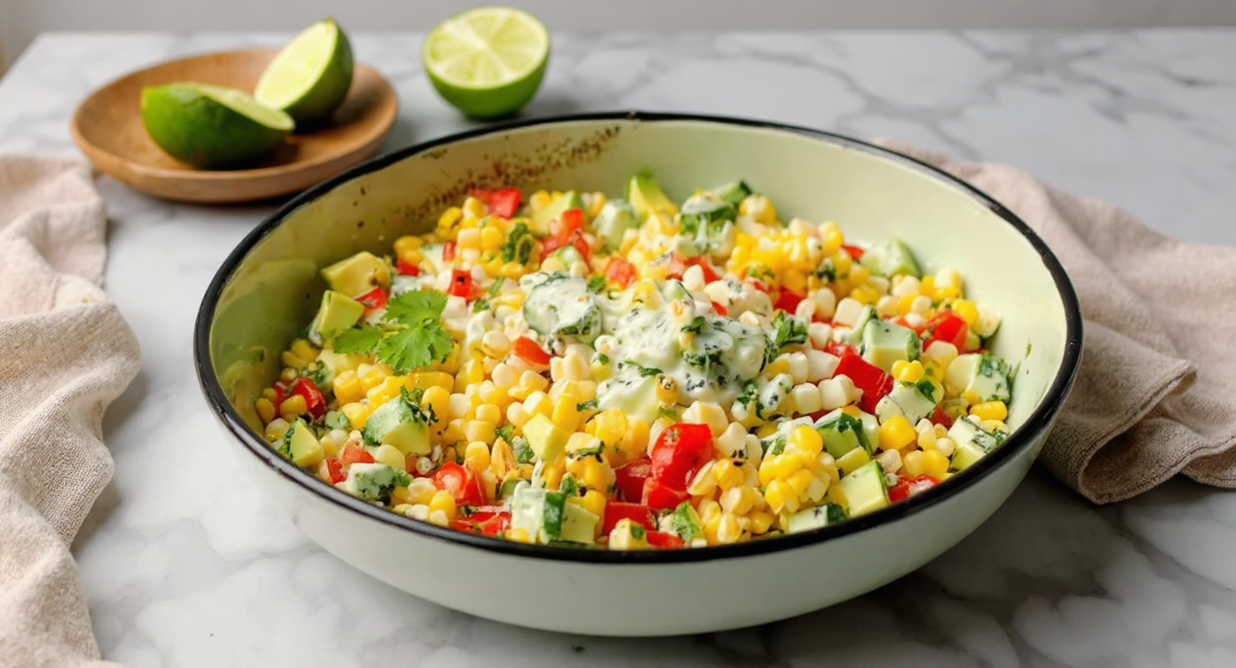 Creamy Avocado Corn Salad – Fresh & Flavor-Packed Side Dish