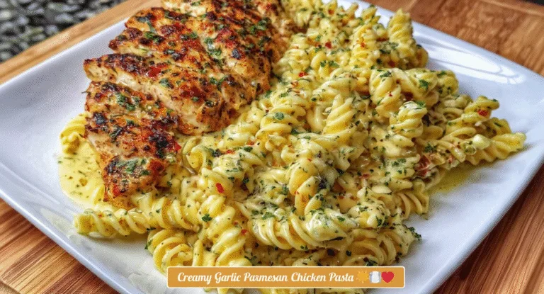 Creamy Garlic Parmesan Chicken Pasta (Easy 30-Minute Dinner!)