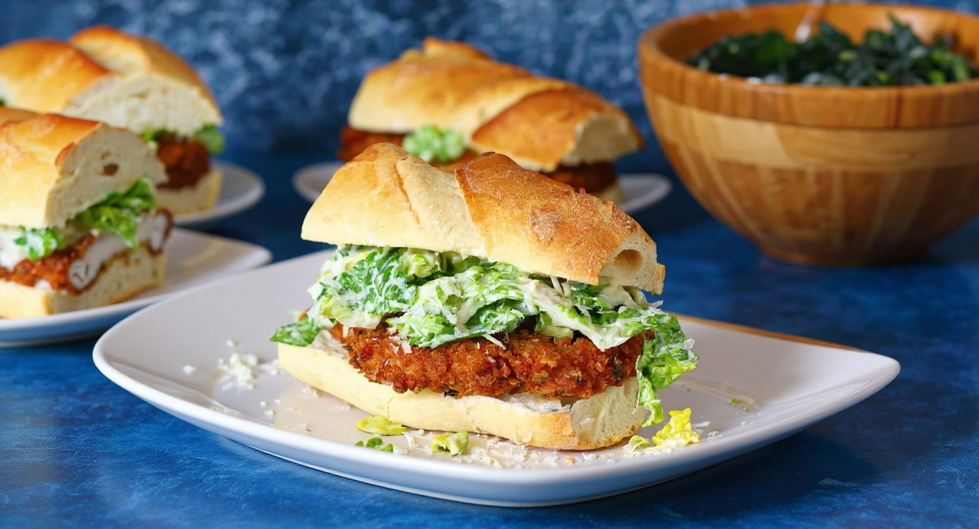 Crispy Chicken Caesar Sandwich - Chili to Choc