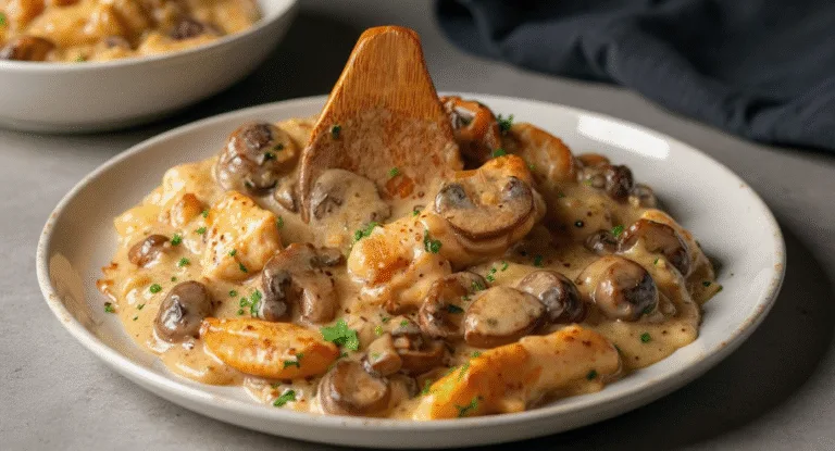 Easy Chicken Stroganoff – Creamy, Savory & Ready in 30 Minutes! 🍄🍗