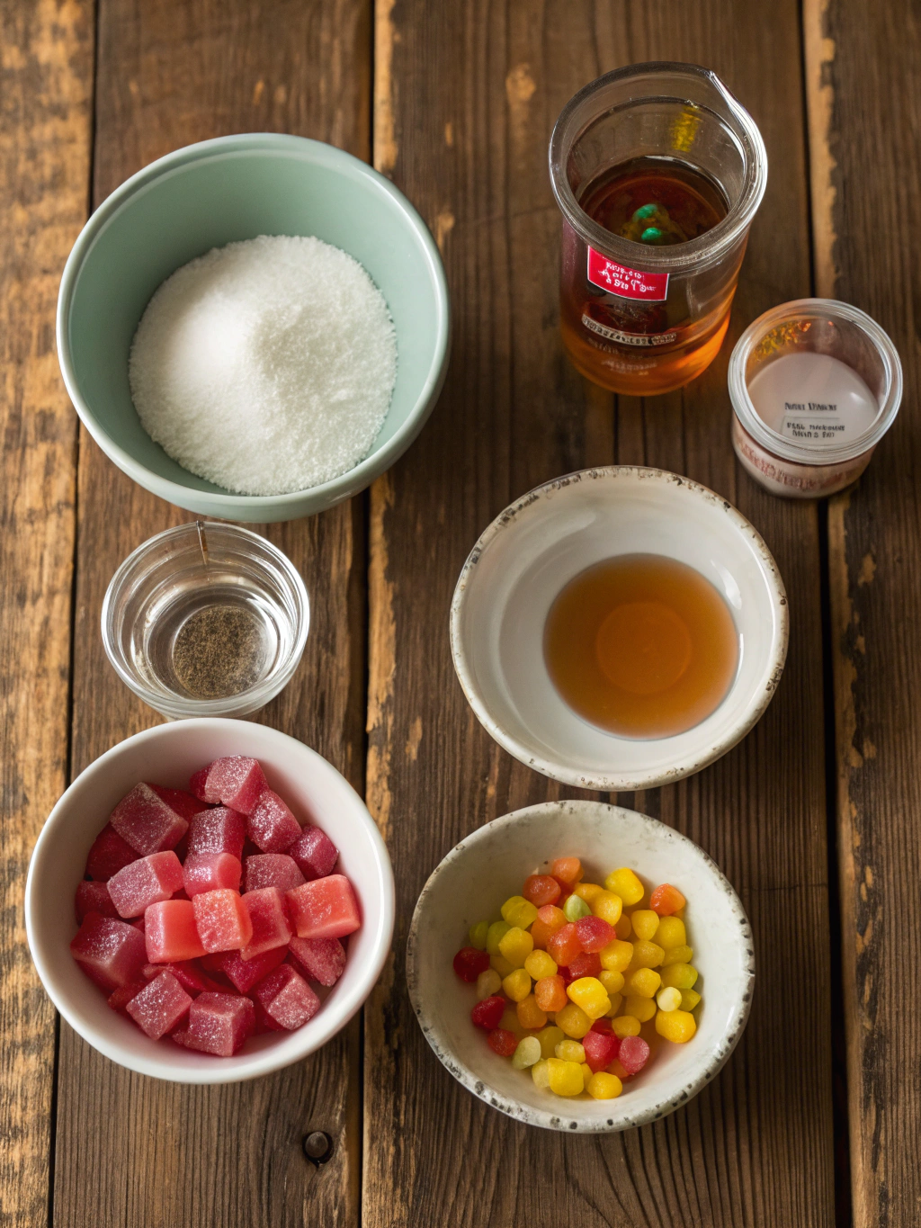 Ingredients for Homemade Gumdrops
