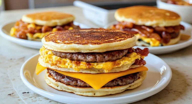 Homemade McGriddle Breakfast Sandwiches