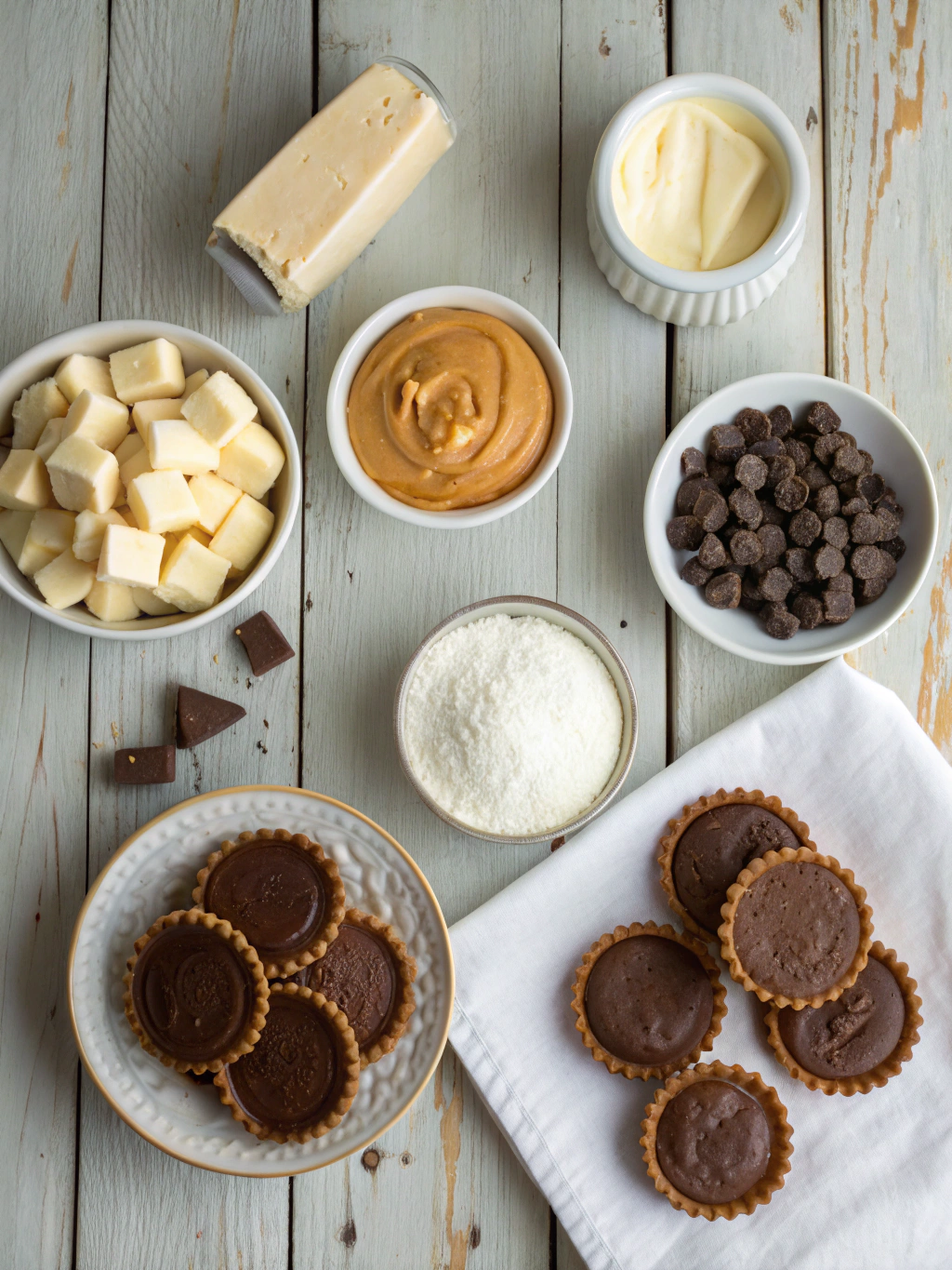 Ingredients for Irresistible Mini Chocolate Peanut Butter Pies