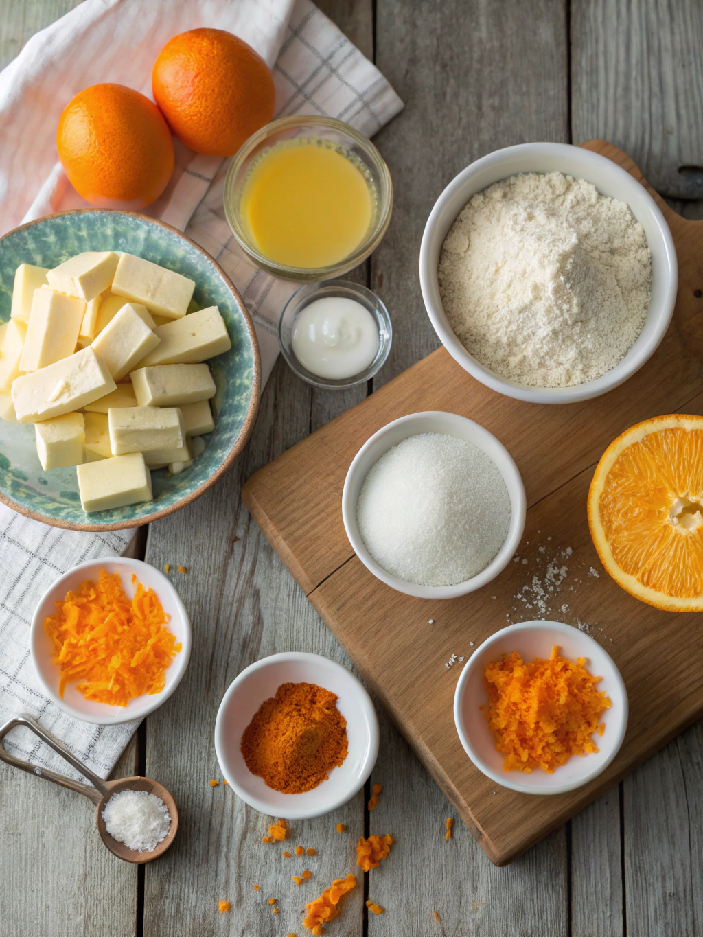 Ingredients for Irresistible Orange Creamsicle Truffles!
