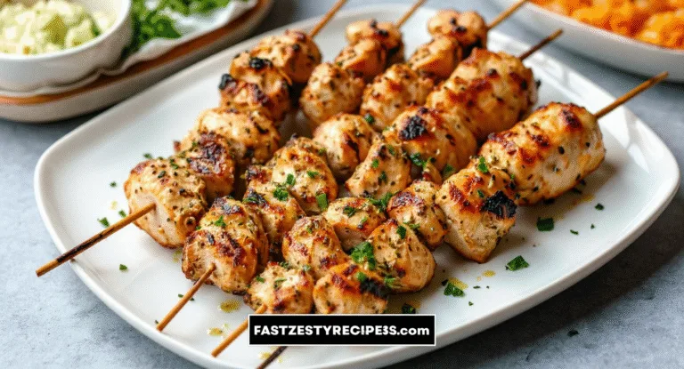 Juicy Grilled Chicken Skewers – Flavor on a Stick!