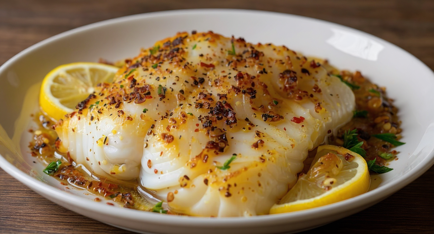 Lemon Butter Baked Cod