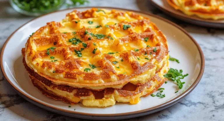 Low Carb Egg & Cheese Chaffle