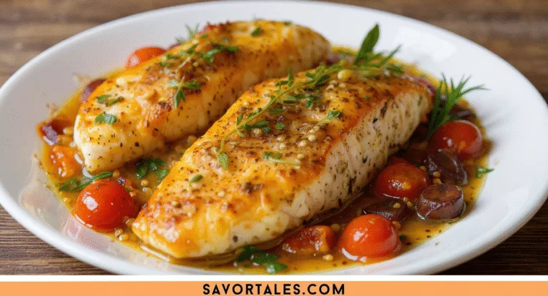Mediterranean Baked Fish – Light, Flavorful & One-Pan Easy