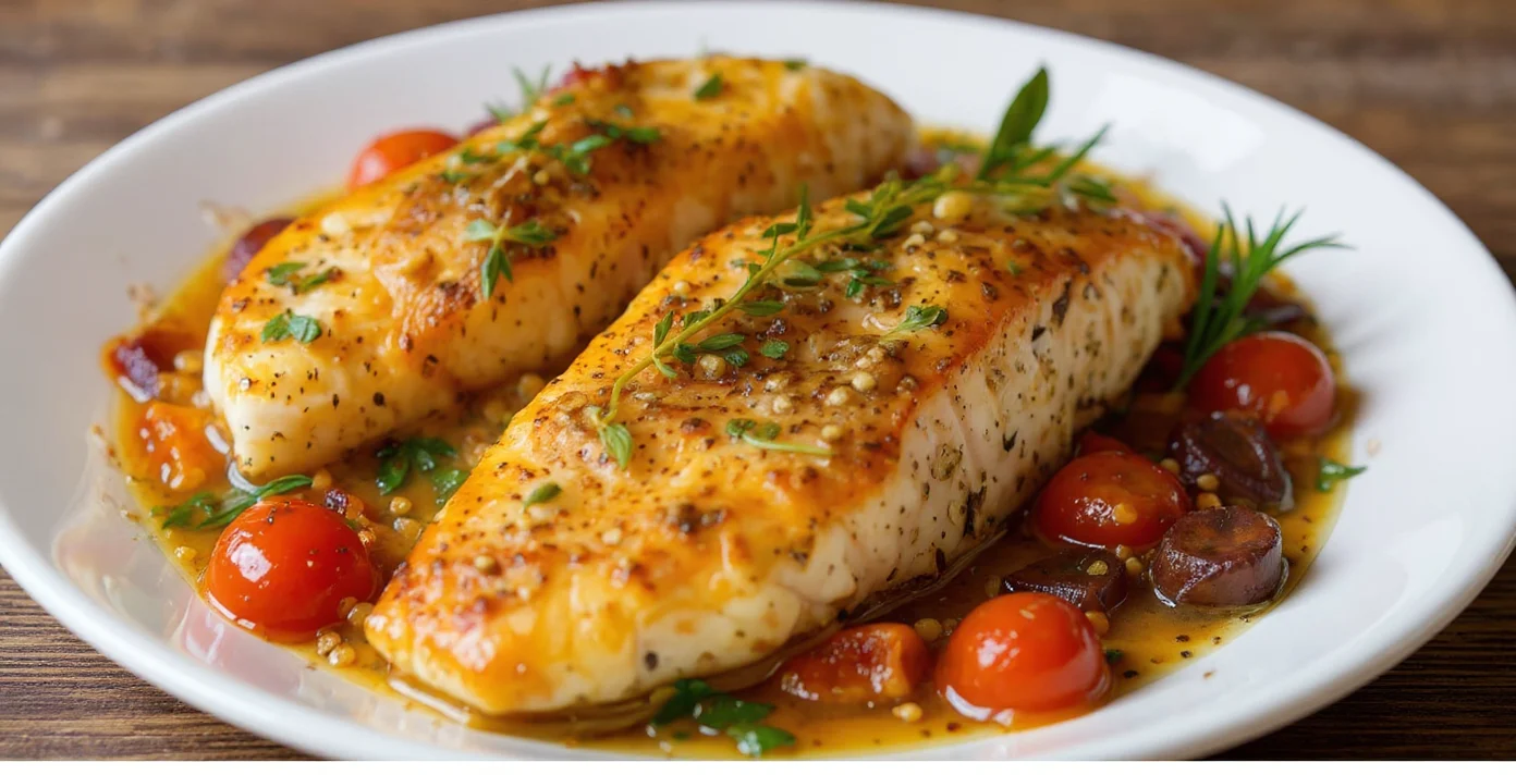 Mediterranean Baked Fish – Light, Flavorful & One-Pan Easy